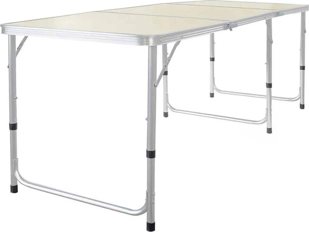 Grande table de camping pliante 180 cm Verk 14470 beige transportable