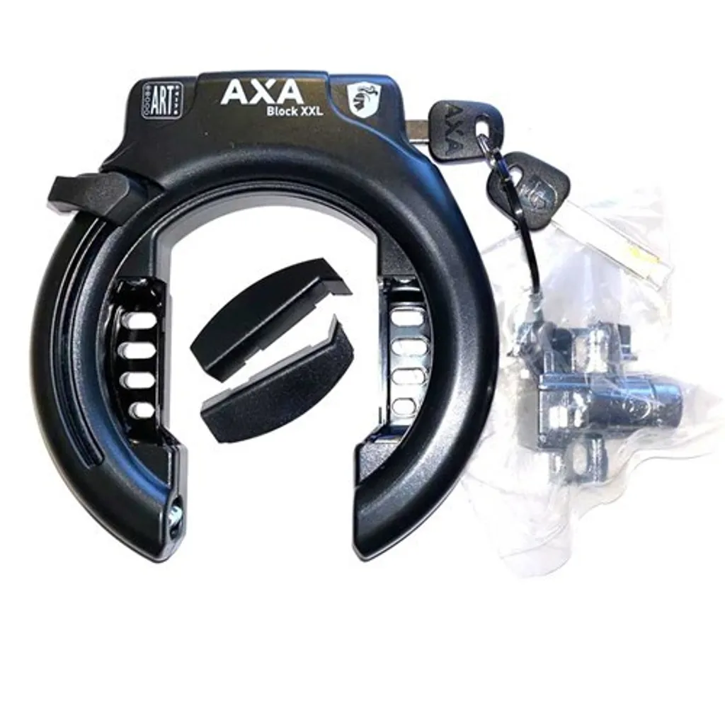 Antivol de cadre AXA Block XXL avec tube à fente pour batterie BE2 noir