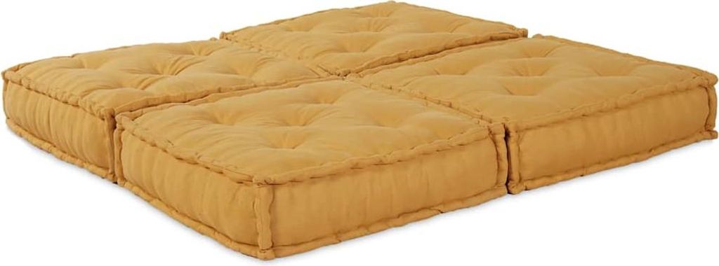 vidaXL Modulare Sofagarnitur 2 pcs Gelb 140 x 70 x 36 cm Stoff