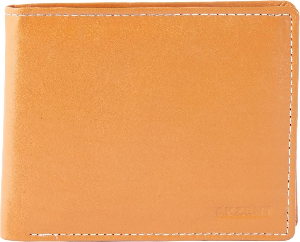 Akzent Herren Geldbörse aus Echtleder. Format 12 x 9 cm.