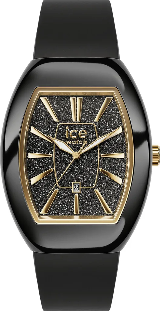Montre Ice-Watch Ice Boliday Dome noir pailleté or S - Chic & Design