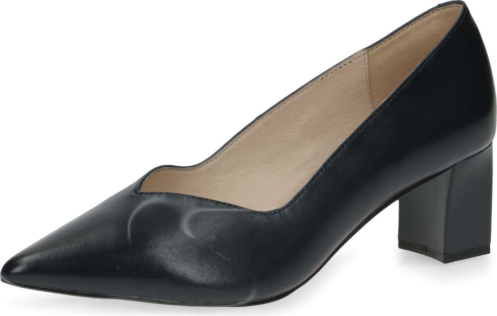 Caprice Damen elegante Pumps Blockabsatz 9-22408-20, Größe:39 EU, Farbe:Blau