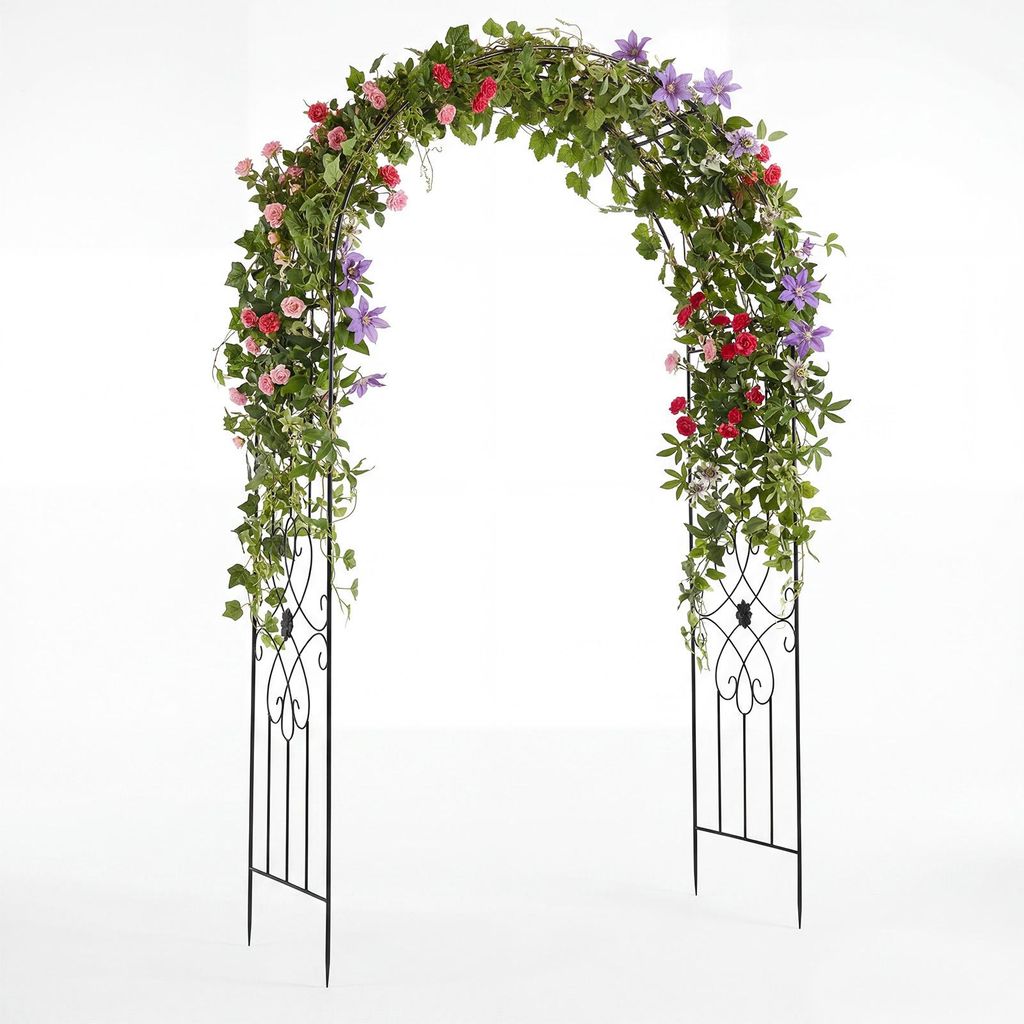 COSTWAY Rozenboog van metaal, tuinboog voor klimplanten en Productafbeelding 