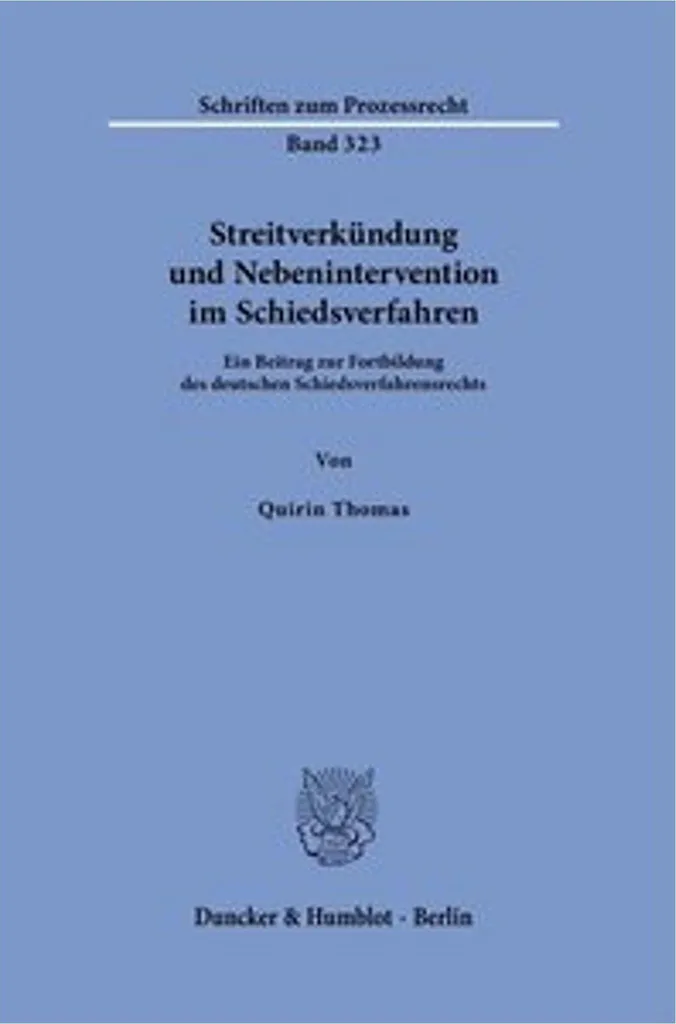 Streitverkündung et intervention accessoire en arbitrage international