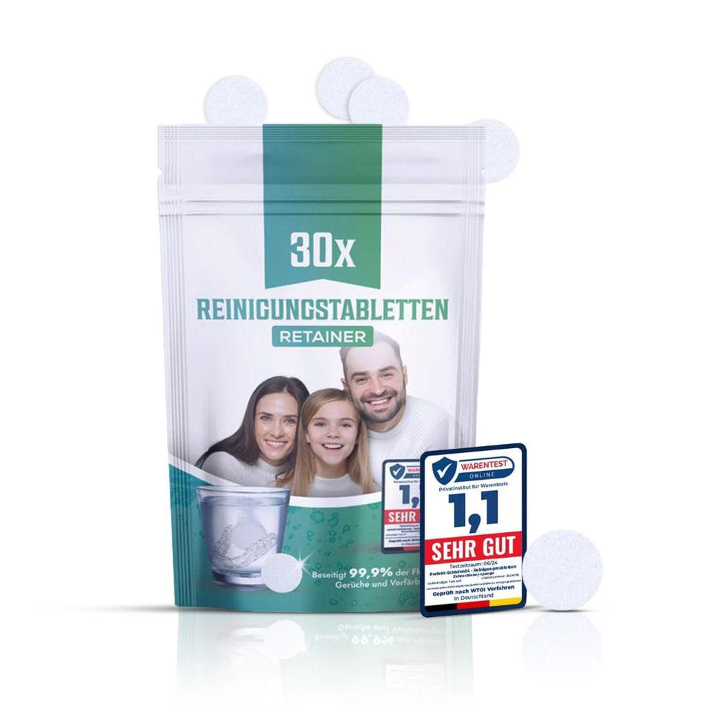 Perfekt-Schlafen24® Retainer Reinigungstabletten - 30x Produktbild 
