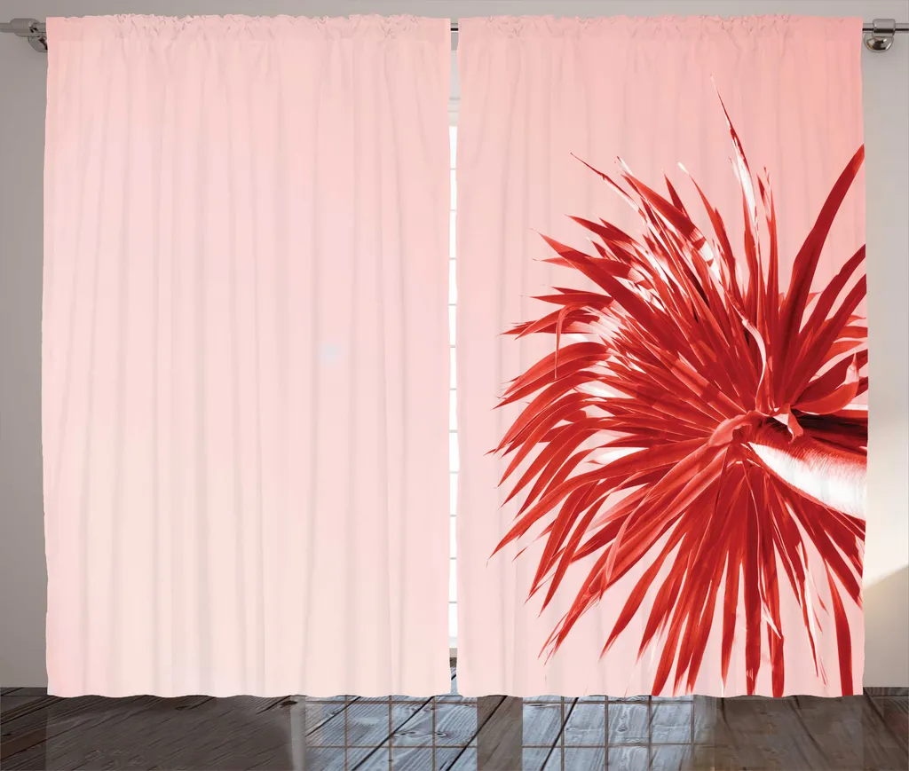 Rideau occultant léger Palm Sky 280x225, solution pour grand salon