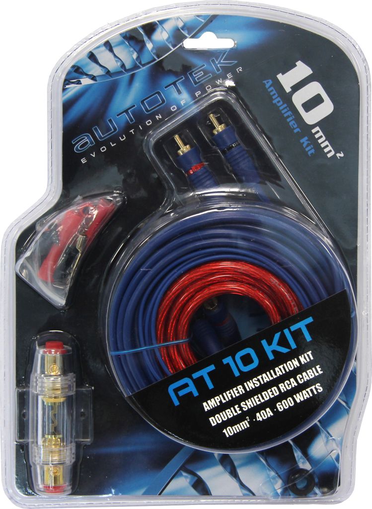 Kit di cavi Autotek AWK10, sezione 10 qmm Immagine del prodotto 