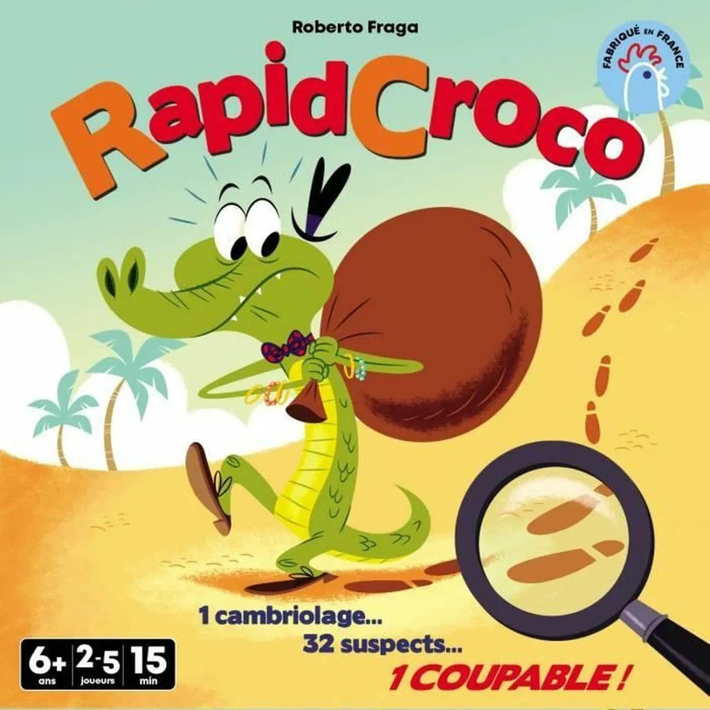 Améliorez la concentration avec RapidCroco Asmodee - Jeu éducatif 12cm