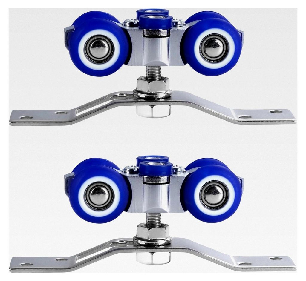 Schiebetürbeschlag, 2 Stück, Edelstahl, Laufrollen, 360-Grad-Drehung, für Innentüren und Fenster, Einzelschiebetür, Falttür, Mehrfachschiebet...