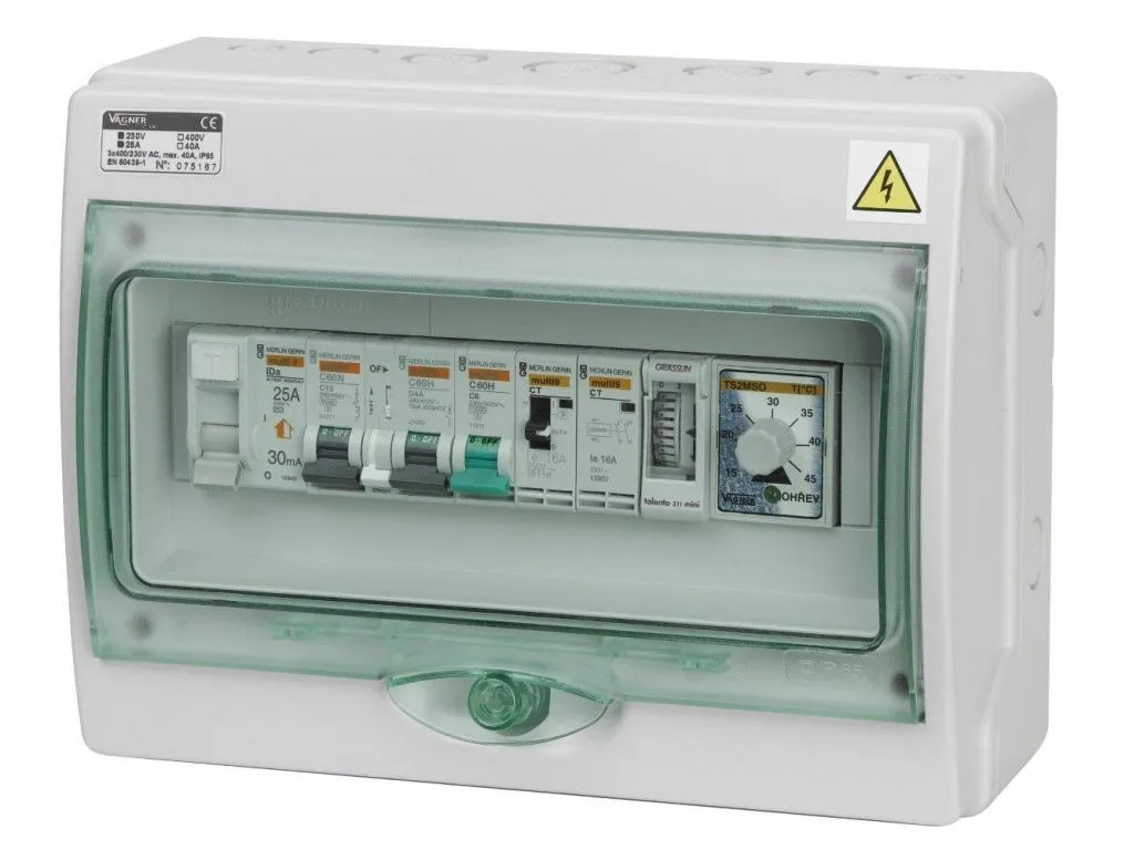 Boîtier électrique piscine pour système de nage à contre-courant pro