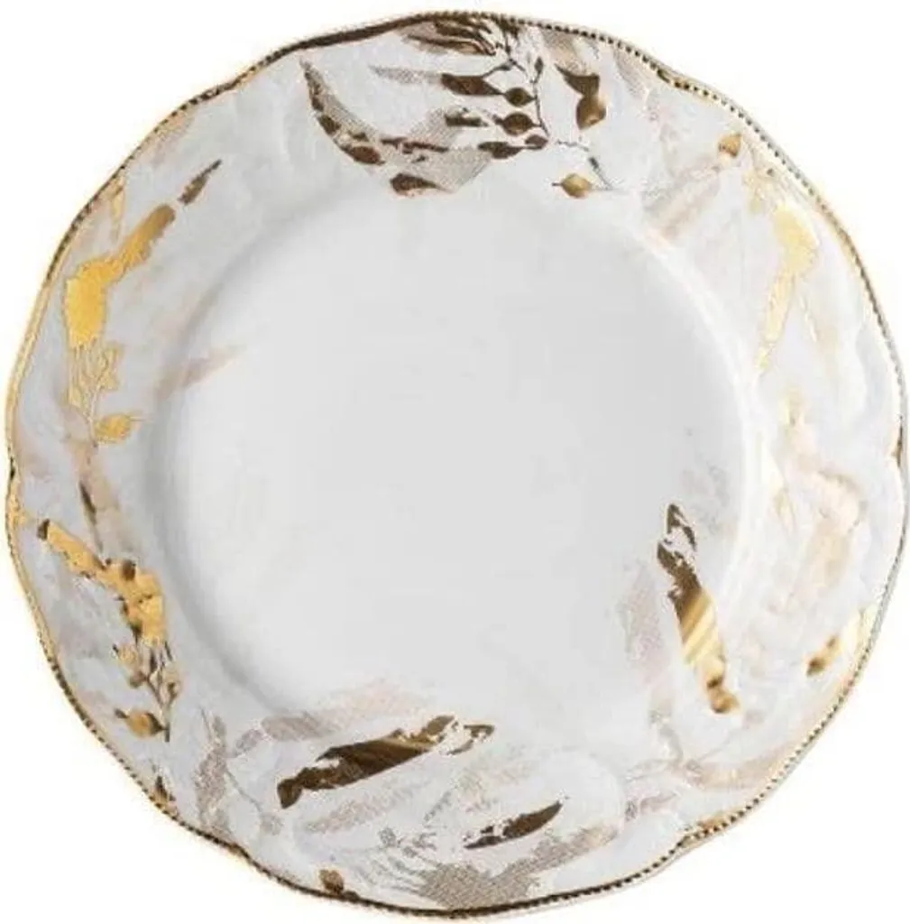 Piatto Colazione Rosenthal Heritage Midas 21cm - Porcellana Oro 10480