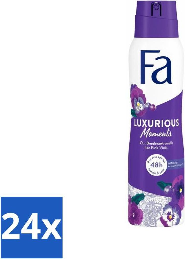 Fa Deodorant Spray Luxurious Viola 150 ml - Vorteilspack - 24 Stücke