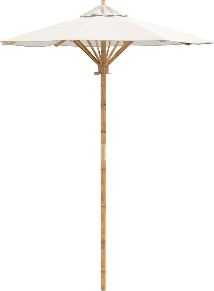 Parasol de jardin vidaXL, blanc crème, Ø 150 x 210 cm, en Image du produit 
