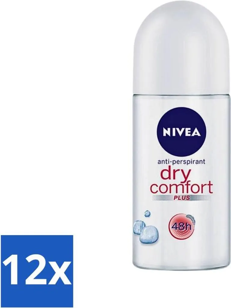 Nivea Dry Comfort Roll-On 48h - Confezione Risparmio 12x50ml Offerta