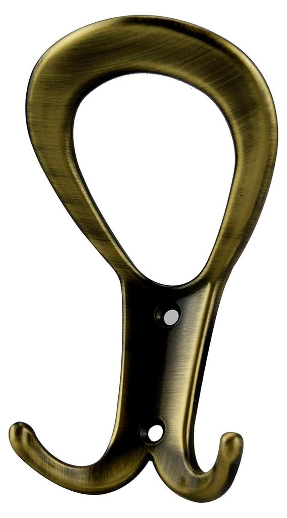 Kleiderhaken Mantelhaken Huthaken Garderobenhaken, Höhe 113mm, brüniert