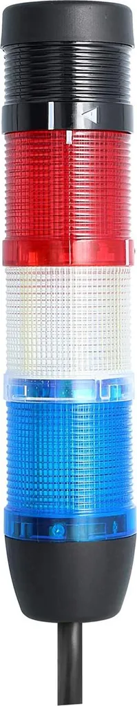 Torretta Luminosa LED 24V STEX24 SS50-B3/24 - Colori Blu-Bianco-Rosso
