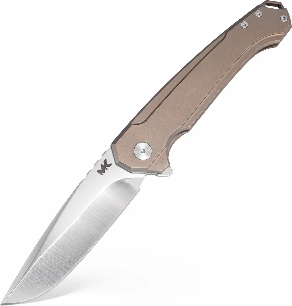 Couteau pliant durable S90V contre l'usure MK Knives Ingeni Bronze