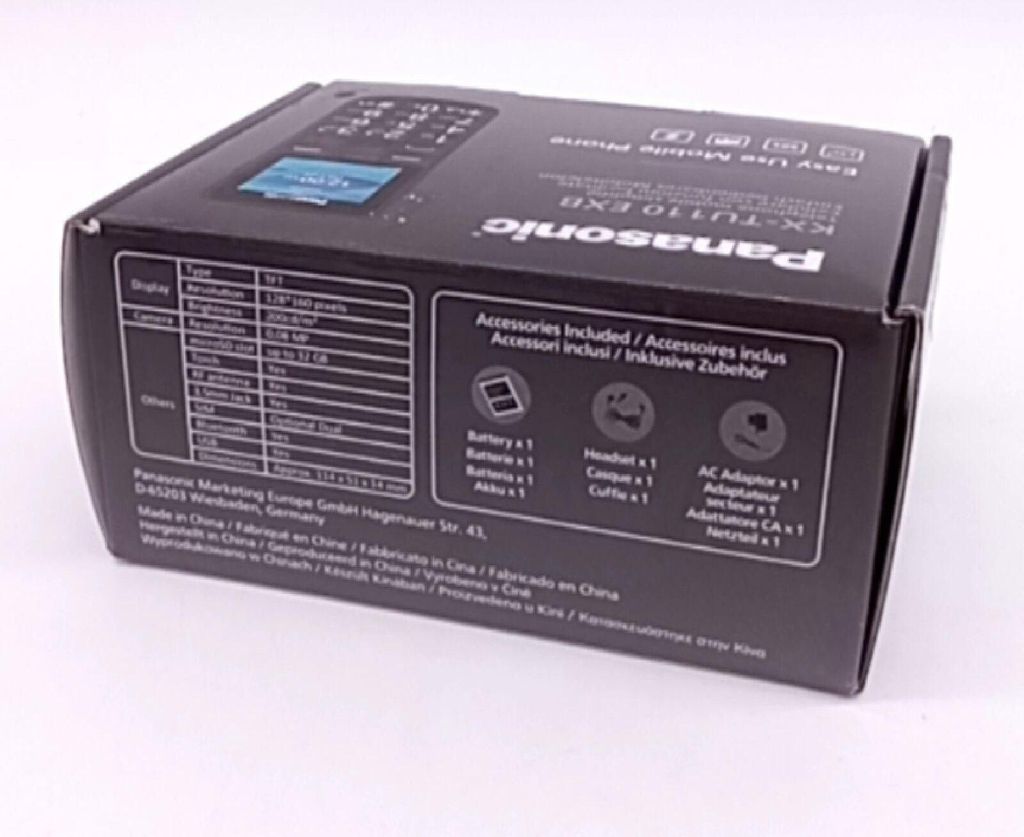 Panasonic KX-TU110 4,5 cm (1.77 Zoll) Schwarz Produktbild 16
