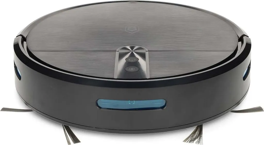 Robot aspirateur autonome Wi-Fi blanc pur avec bac 0,6L et 2h de batterie