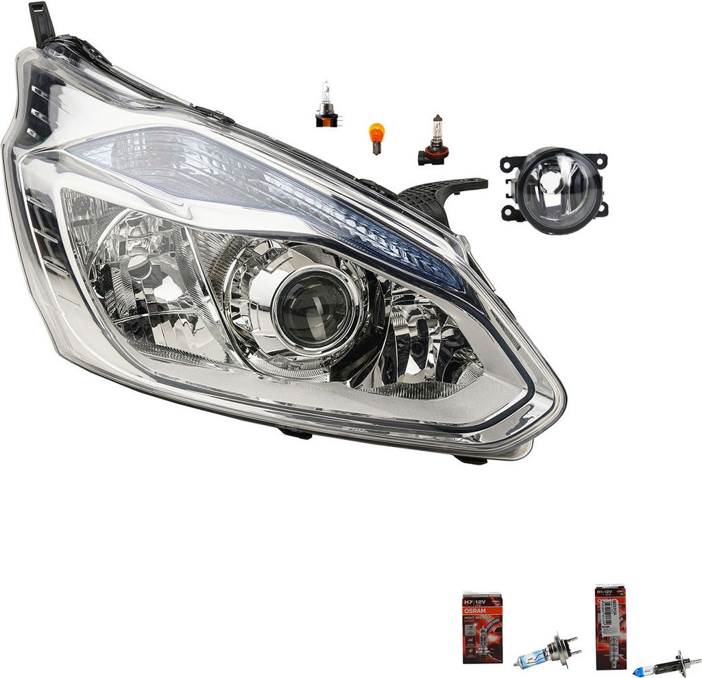 Scheinwerfer Osram Night Breaker Laser passend für Ford Transit Custom 12 12-17R 1801816 1778054 1779184 1783374 1811478 1866441 BK2113D152BD B Johns