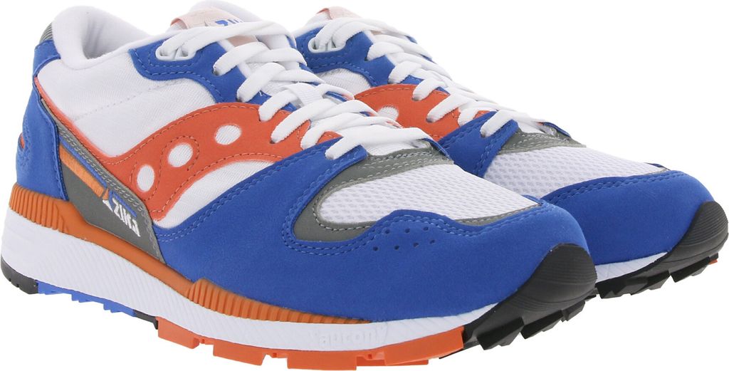 Saucony Azura Retro-Sneaker mehrfarbige Low Top Schuhe für Herren und Damen Weiß, Größe:42