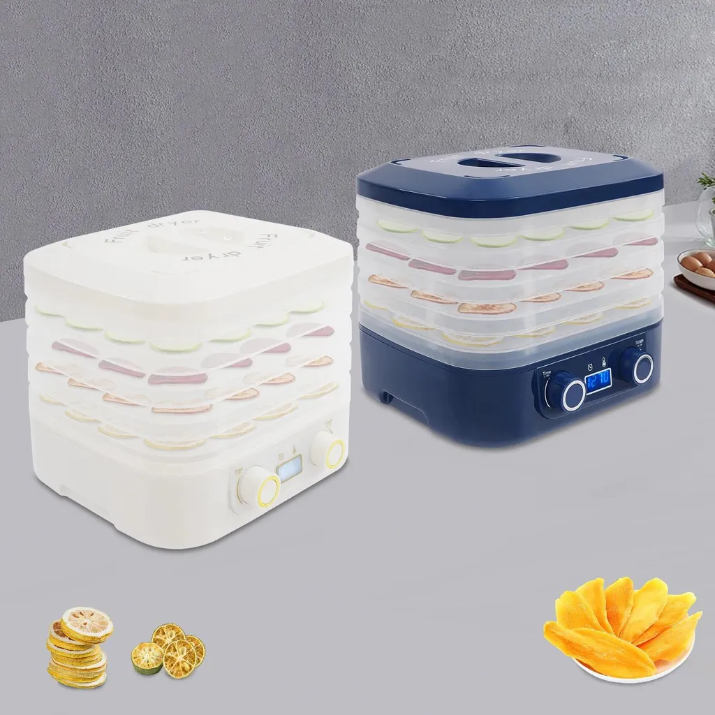 Essiccatore Frutta e Verdura Blu 5 Ripiani - Essiccatore Automatico Casa - 7