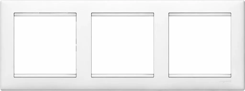 Cadre Triple Legrand Valena 774453 Blanc Brillant : Solution Montage Saillie