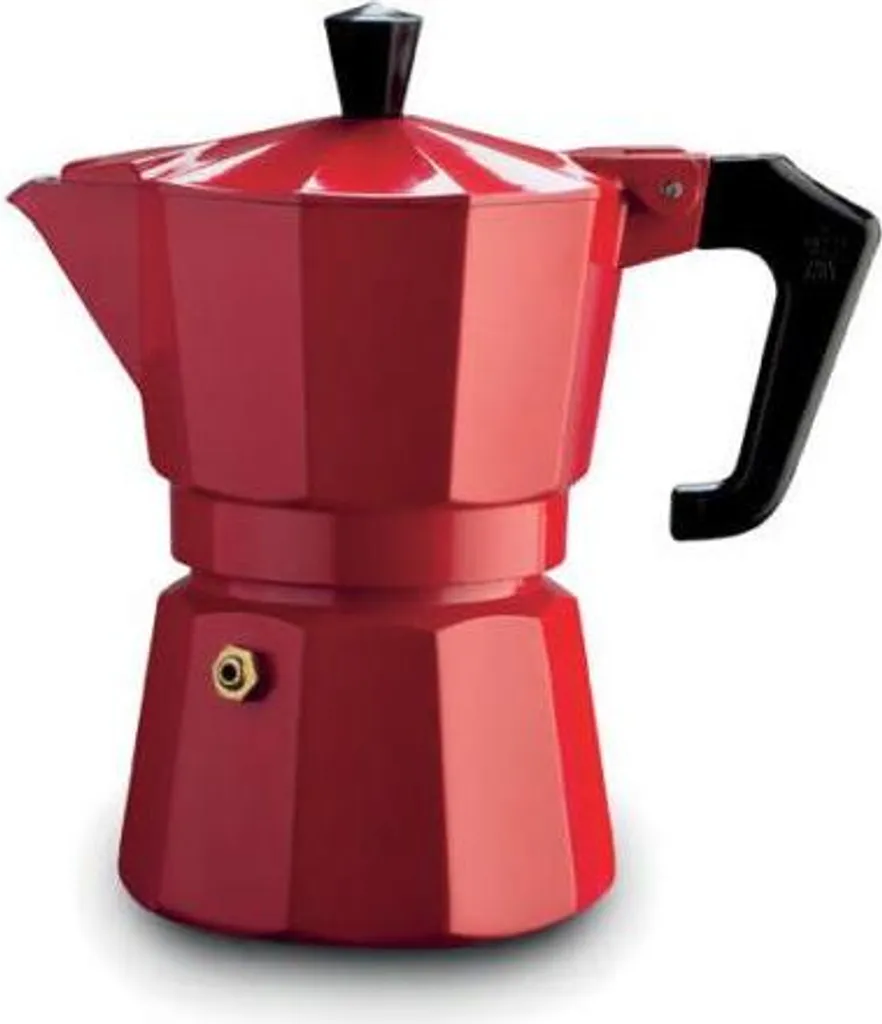 Caffettiera Pezzetti Italexpress 0.15 L | Alluminio Professionale Nero Rosso