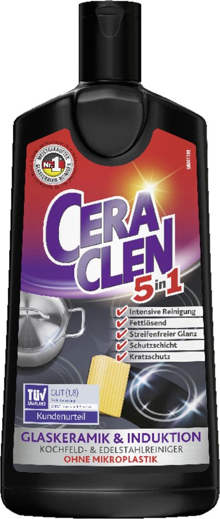 Glaskeramikreiniger CERACLEN 5in1 43277 200ml Produktbild 