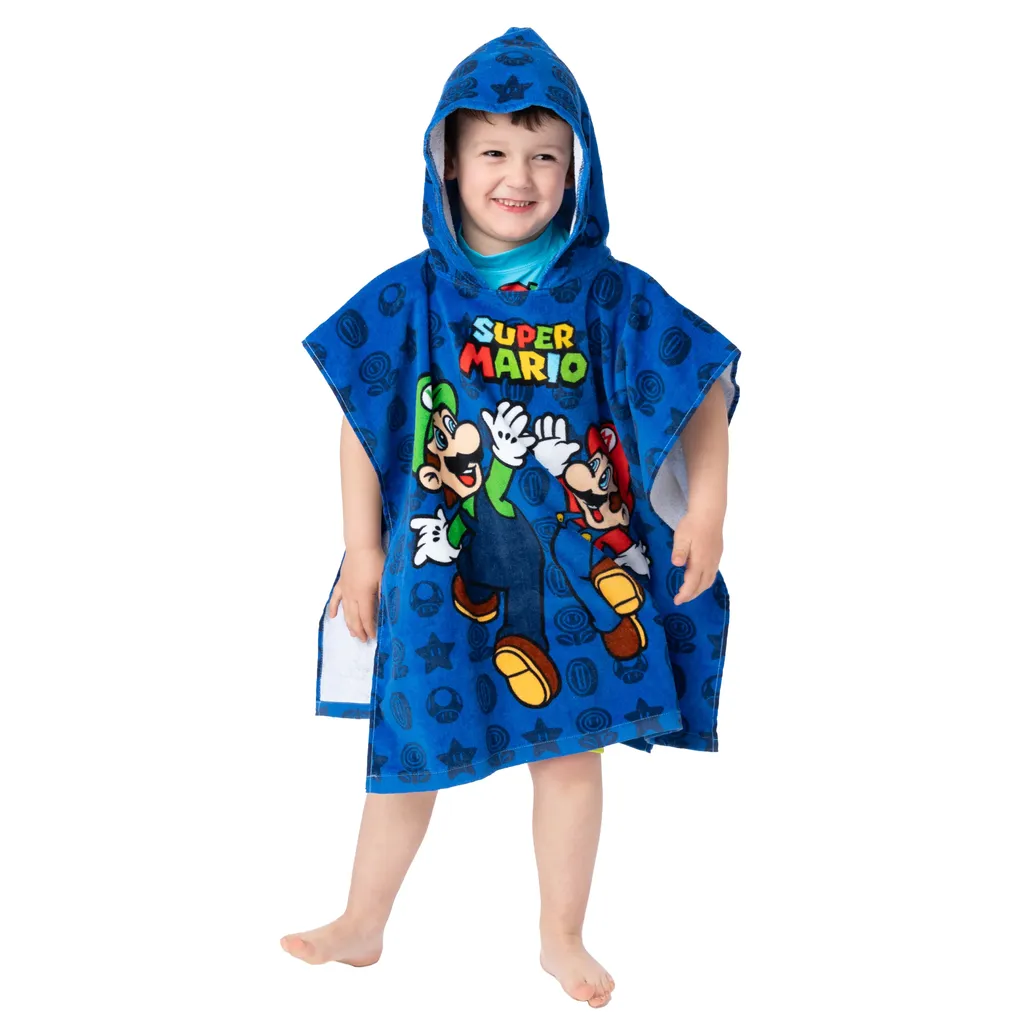 Poncho de Bain Super Mario pour Garçon - Serviette à Capuche Absorbante - 3