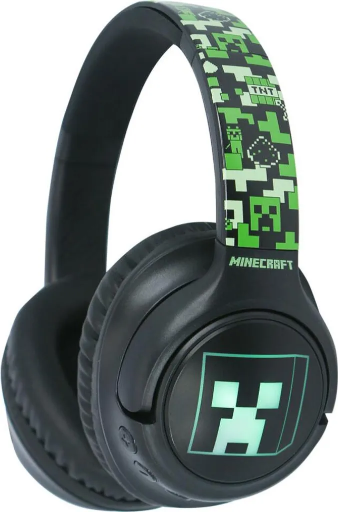 MINECRAFT Casque Supra-Auriculaire sans Fil Bluetooth avec LED Intégrées - 2