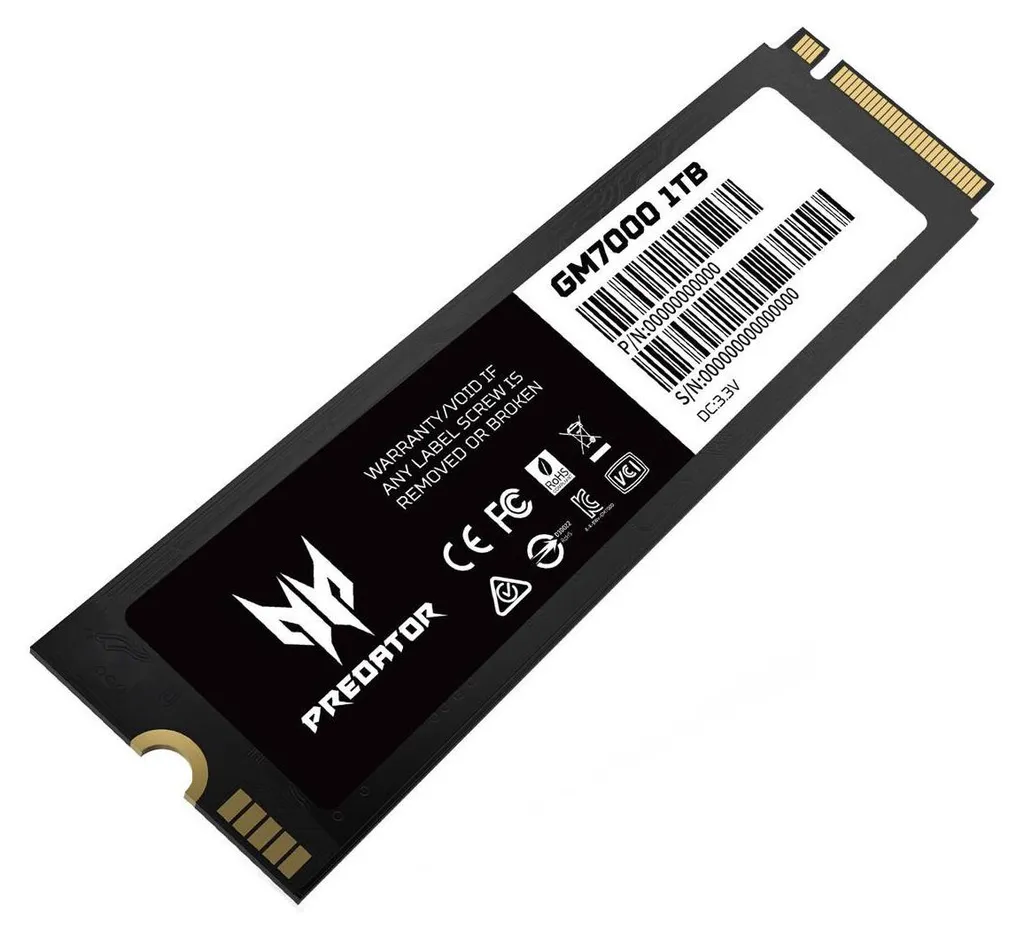 SSD Acer Predator GM7000 1To PCIe 4.0 avec Dissipateur Thermique Graphene