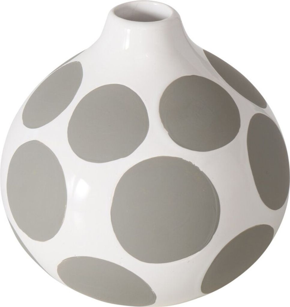 Boltze Gruppe Punty Vase weiss 13,5cm