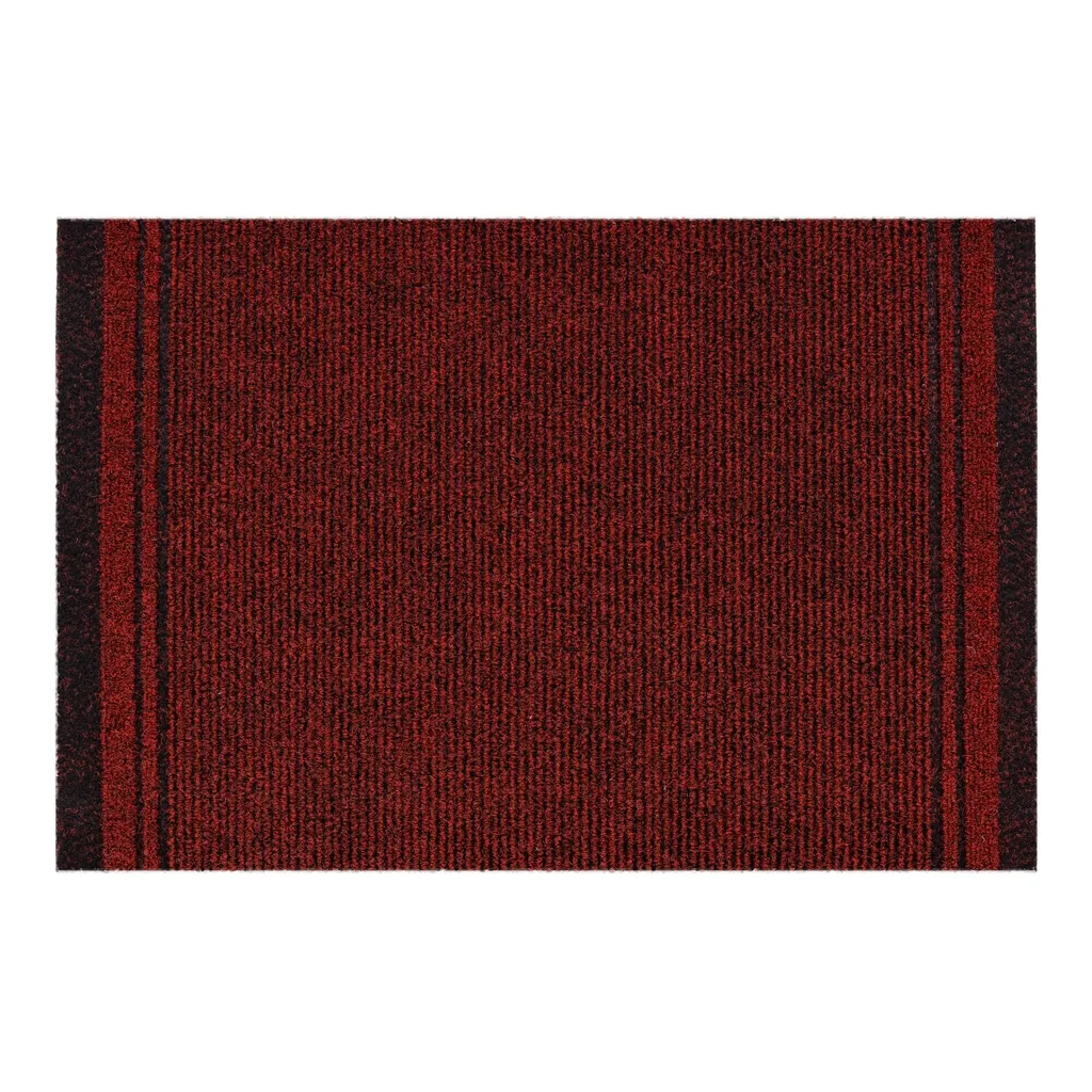 Paillasson MALAGA rouge 66x100 cm antidérapant et absorbant pour maison