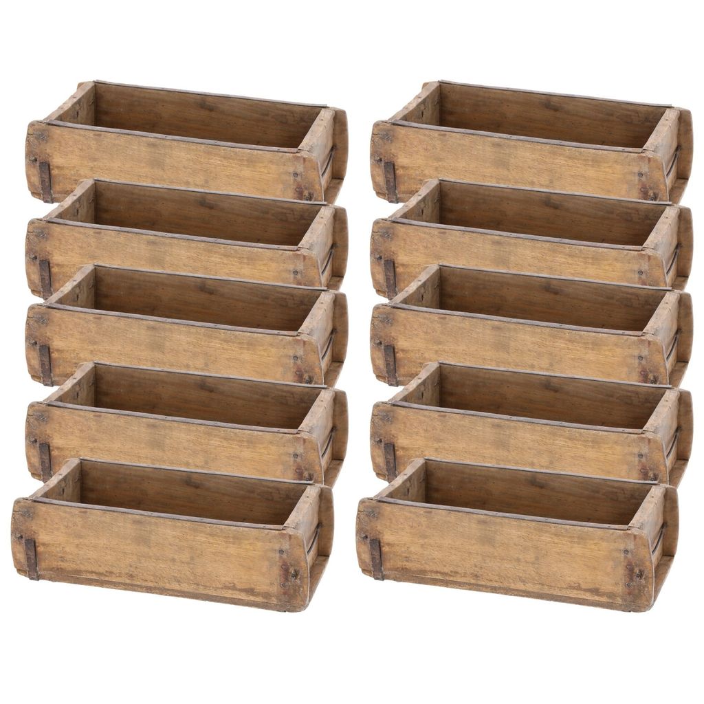 Novaliv 10x Holzkiste Vintage 30 x 15 x 10 cm Alte Produktbild 