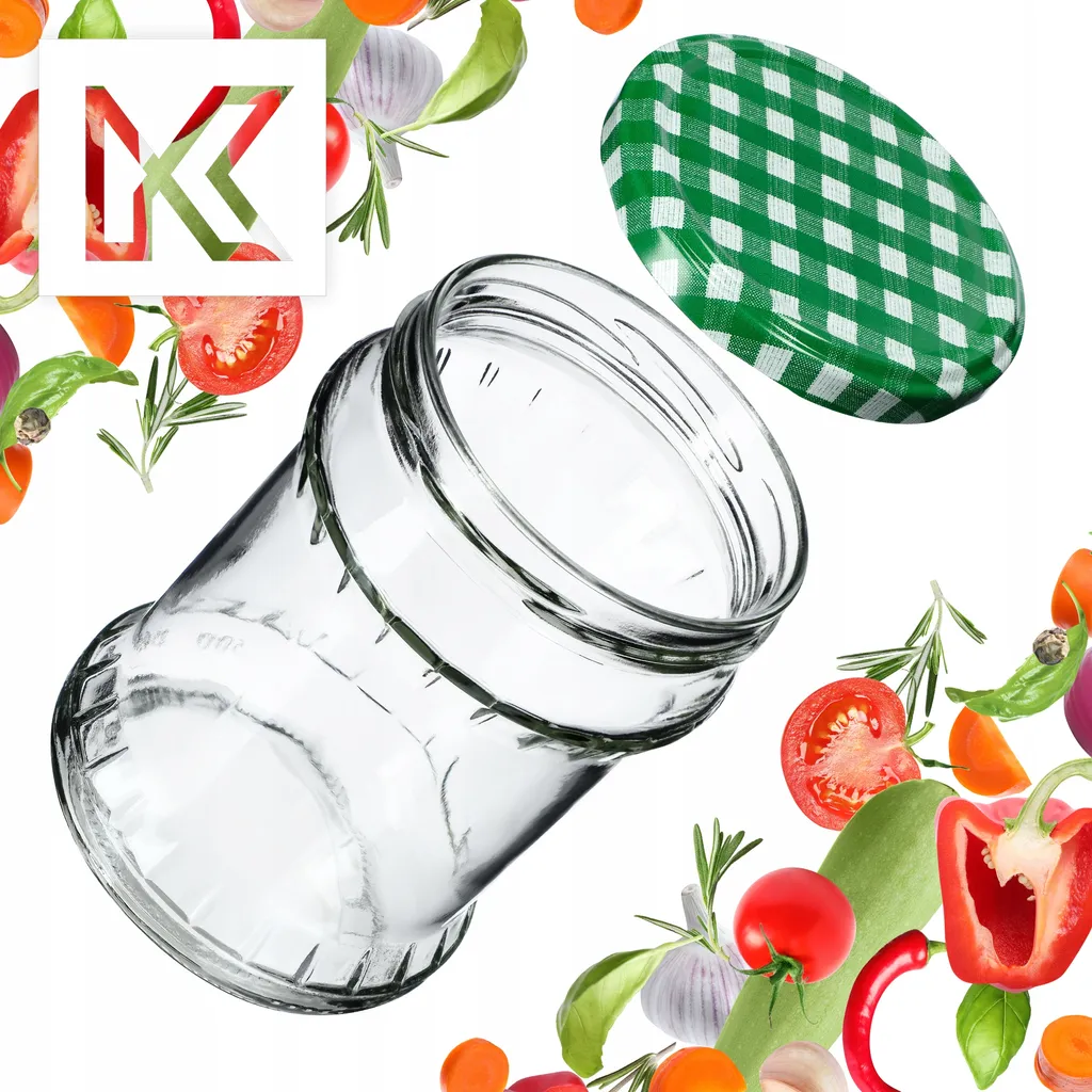 KADAX 8 Barattoli Per Conserve Da 720 Ml Con Coperchio A Vite Fi82 Mm