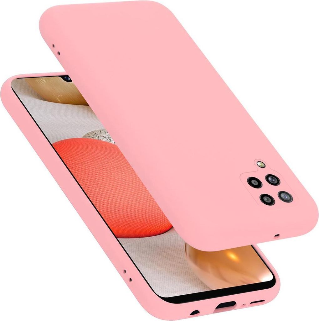 Cadorabo Schutzhülle für Samsung Galaxy A42 4G Hülle in Rosa Handyhülle Case Cover TPU Etui