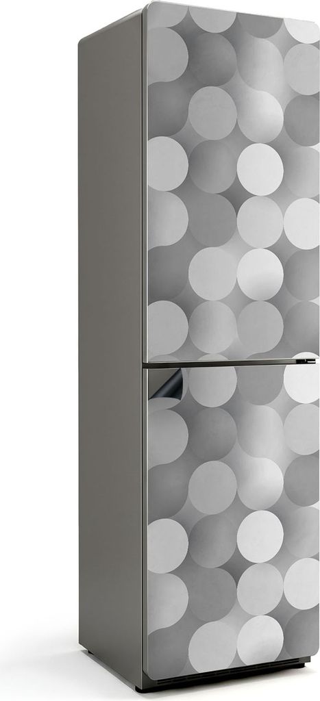 Abstraktes Kreismuster – Magnetische Kühlschrank Abdeckung – Dekorfolie magnetisch Küche – Kühlschrank Magnet Deko – selbstklebende Magn...