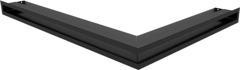 Eck-Lüftungsgitter LUFT links 76,6x54,7x6 schwarz