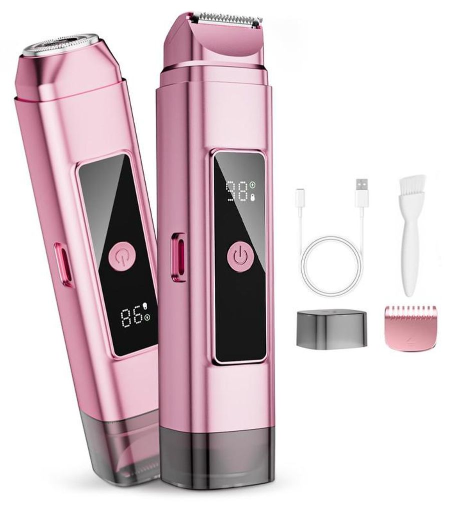 Elektrischer Bikini Trimmer Damen, Rasierer Damen, 2 in 1 Produktbild 