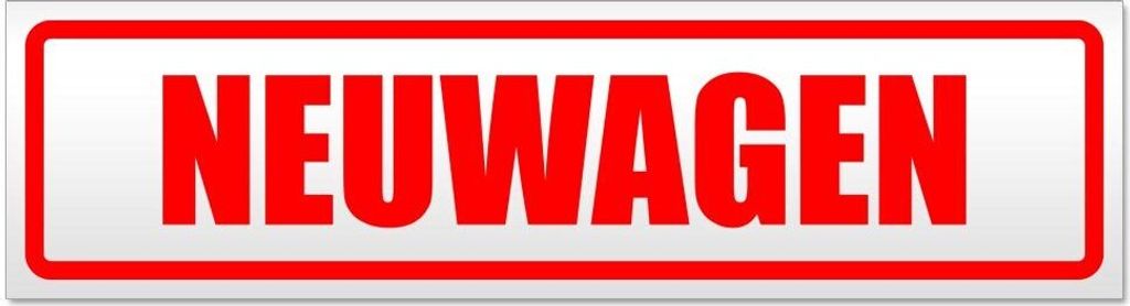 Kiwistar Neuwagen Magnetschild Schild magnetisch - 60cm Rot - Magnetfolie für Auto PKW Kfz