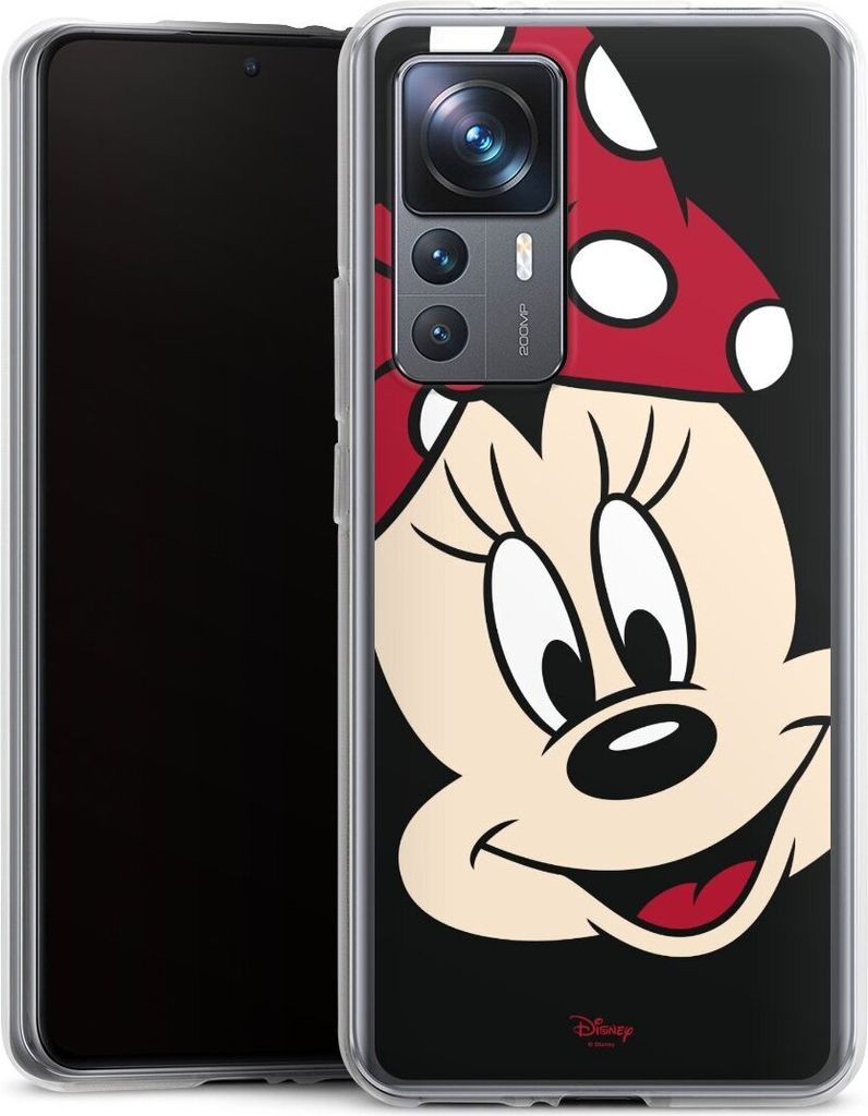 DeinDesign Handyhülle für Xiaomi 12T Pro 5G Silikon Hülle Case Smartphone Schutzhülle Disney Minnie Mouse Offizielles Lizenzprodukt