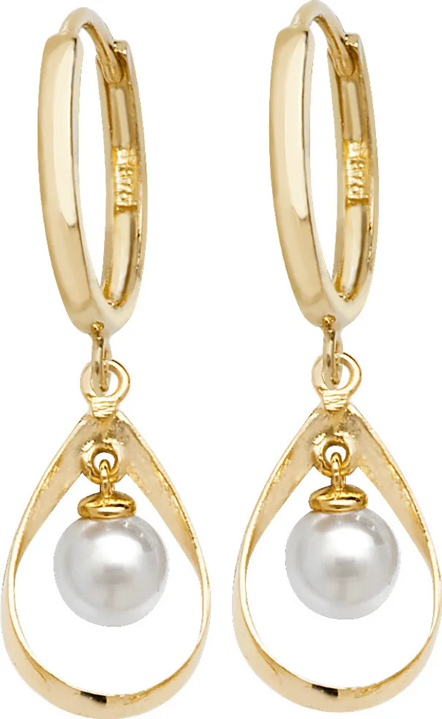 Boucles d'oreilles Femme Or 375/1000 Perle d'eau douce 30x9mm TRS20328