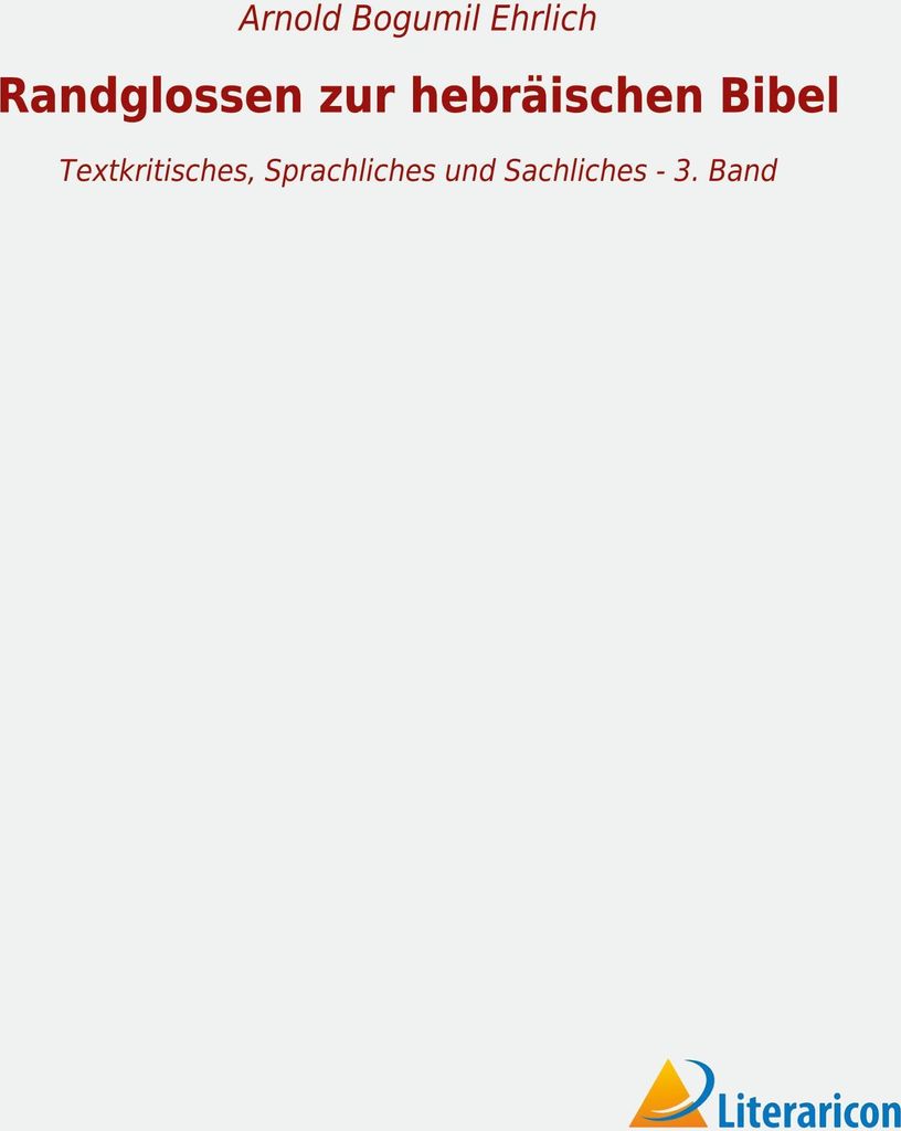 Randglossen zur hebräischen Bibel