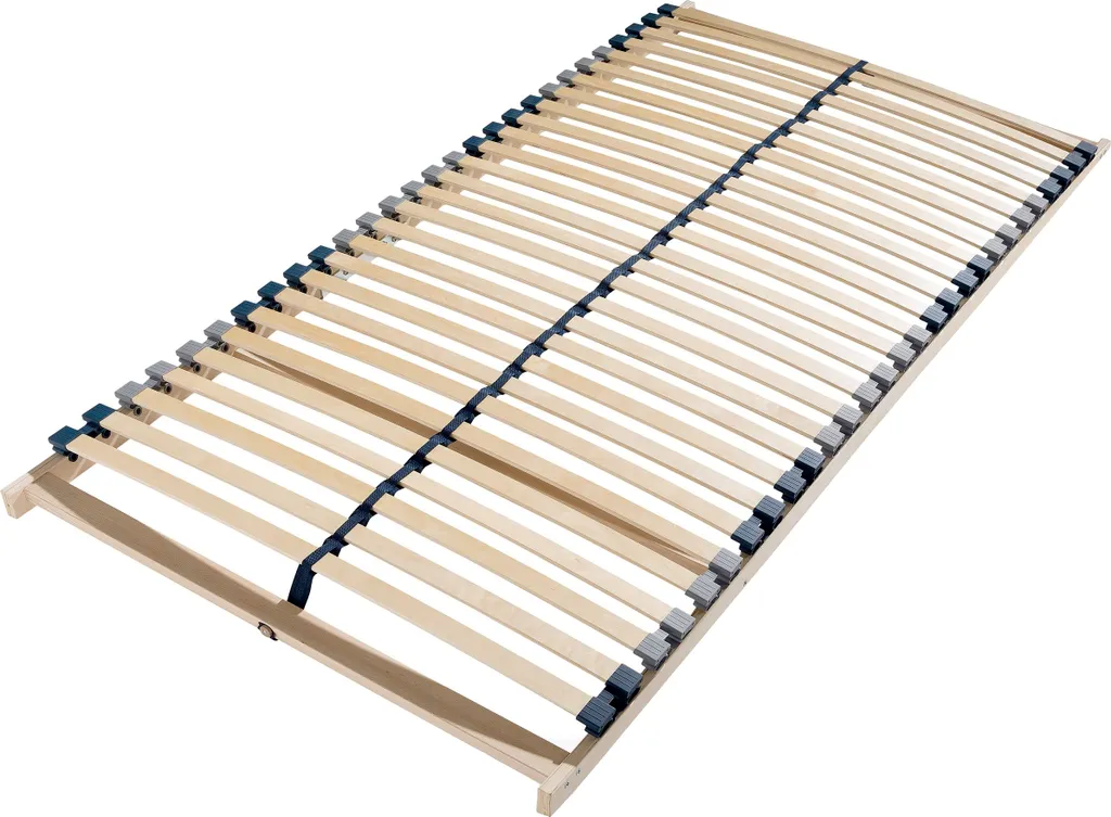Sommier à lattes 90x200 cm pour mal de dos en hêtre robuste LGA
