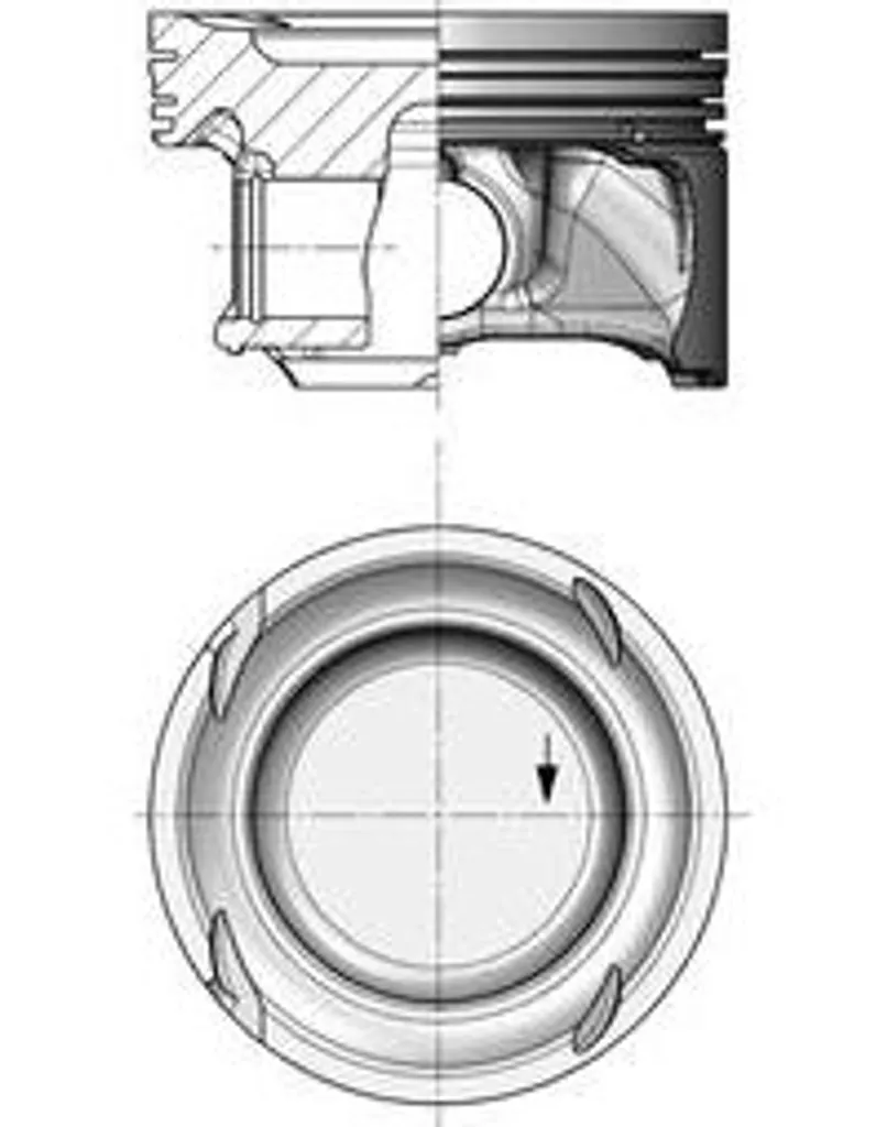 Piston moteur complet pour Mercedes Classe GLA et CLA 2700300417 Standard