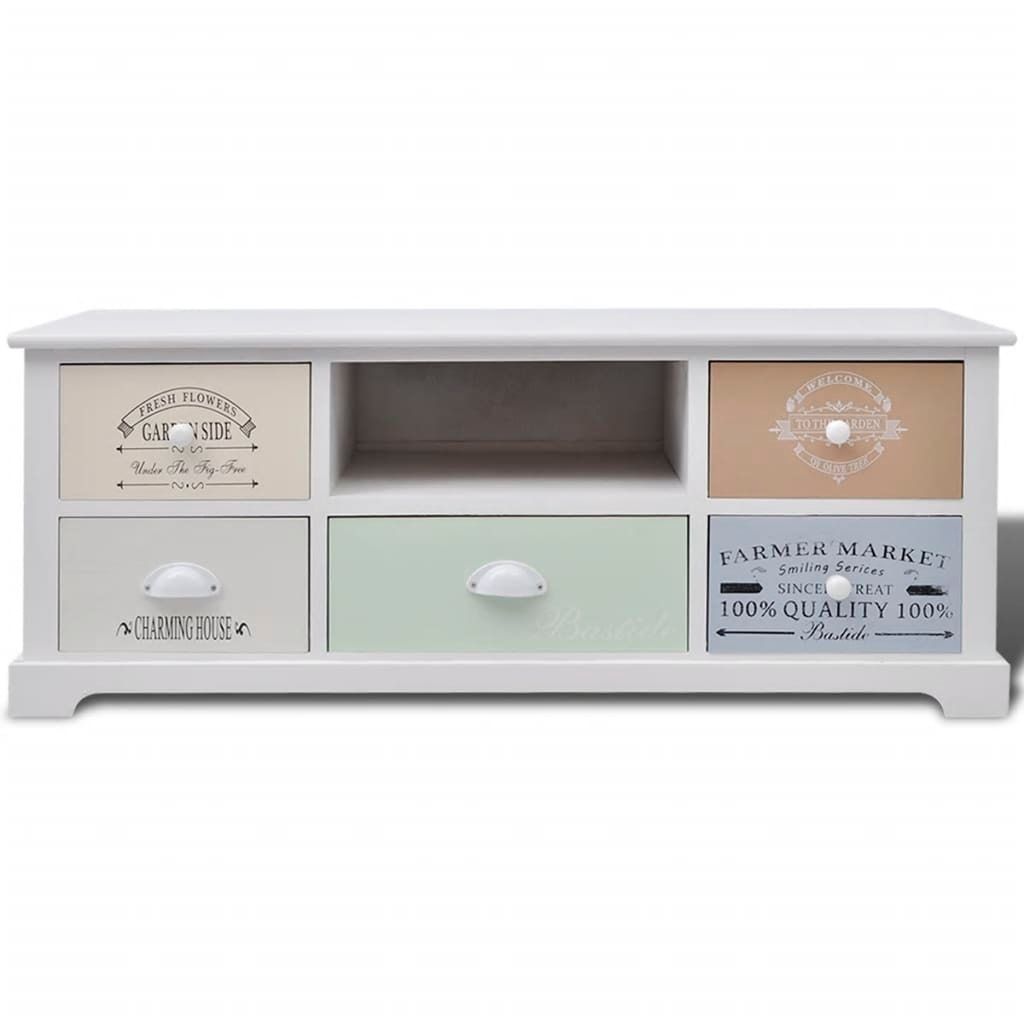 "2026 Aktion"TV-Schrank Industriestil - CLORIS - Fernsehenschrank - Französischer Stil Holz - NeuMöbel8039385