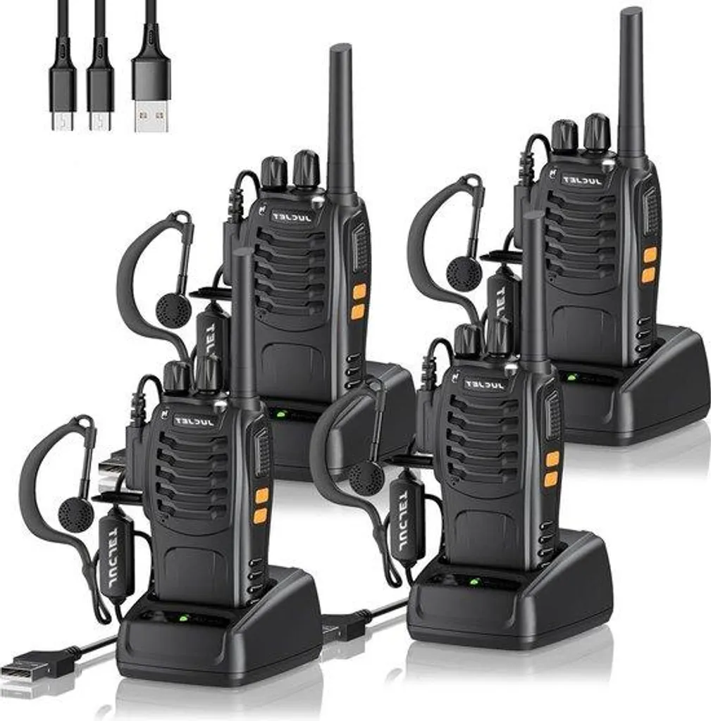 Radio portable 16 canaux anti-interférence rechargeable avec lampe