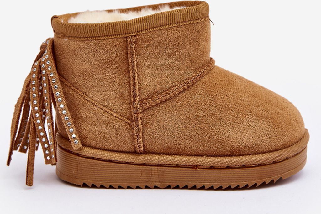 Kinder Gefütterte Schneestiefel Mit Fransen Camel Mikyla 24 Produktbild 4