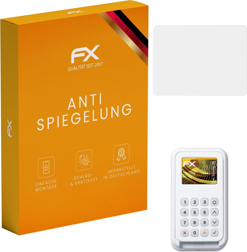 atFoliX FX-Antireflex 2x Schutzfolie kompatibel mit SumUp 3G Displayfolie
